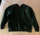 Vtg 90s Carhartt Rugged Outdoor Wear thermal Lined Sweatshirt green 80s workwear