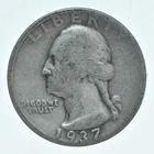 1937-S Washington Quarter Average Circ *7527