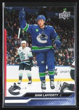2023-24 Upper Deck Extended Base Sam Lafferty Vancouver Canucks #637