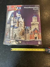 NEUSCHWANSTEIN CASTLE Puzz 3D 836 Puzzle Boxed Unopened Sealed 12 yrs Hasbro 05
