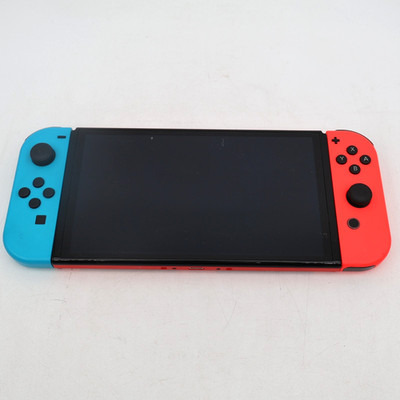 Nintendo Switch OLED Mario Red Console & Neon Red Blie Joy-Con 053