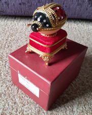 Decorated Pigeon Egg Ornament. Decorative Bird Eggs Ladybird with Tune / Storage