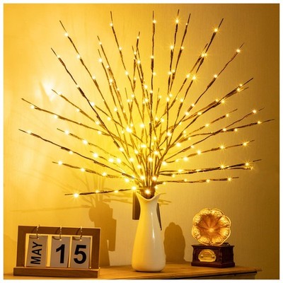 1pcs Lighted Twigs Lighted Branches With 20 Bright Bulbs Prelit Branches Lighted