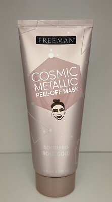 Freeman Cosmic Metallic Peel-Off Facial Cleansing Mask Soothing Rose Gold 6 oz