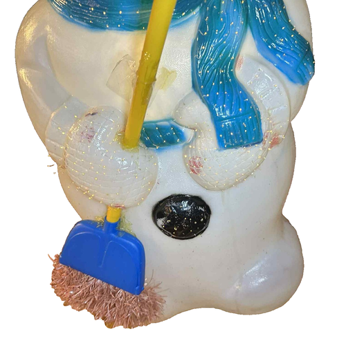 Seltener 32 Zoll Glasfaser Schneemann "TOM: BESCHREIBUNG LESEN" Blasform Weihnachtsdeko 348 von 645 - Bild 7 von 12