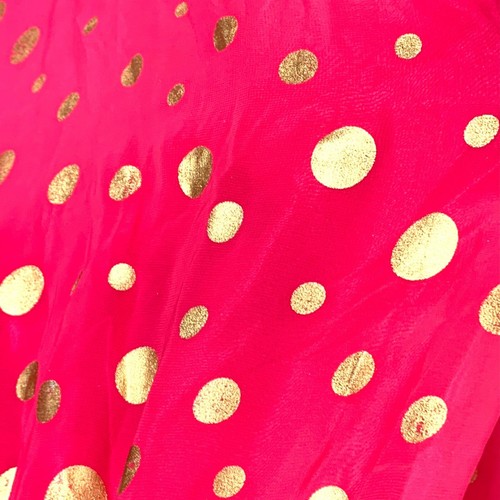 Gold & Pink Halter Formal Ball Gown Beaded Bodice Lace-Up Corset Back Kiss Kiss - Picture 4 of 14