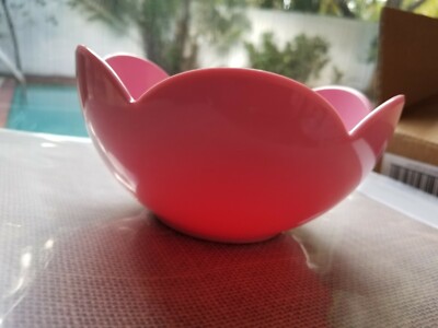 Melamine Spritz Pink Flower Dinning Bowl 