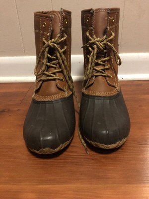 khombu suede sweater accent duck boots