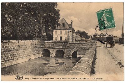 Old postcard 91 - CHILLY MAZARIN (Essonne) 2113. Le Château de Chilly-Mazarin. Les Douves