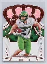2020 Panini Chronicles #56 Jake Breeland Crown Royale Draft Picks Holo #/149