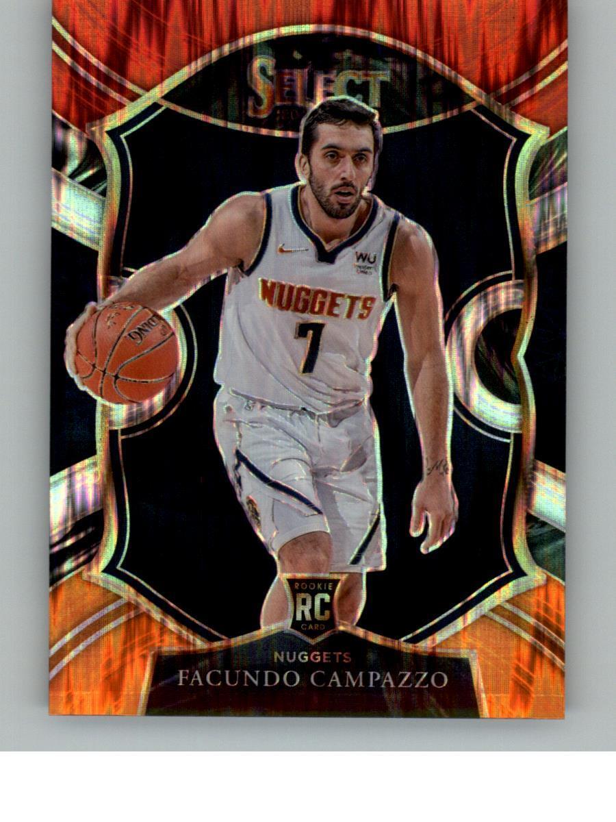 2020-21 Panini Select Facundo Campazzo 83 Red White Orange Flash RC