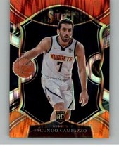 2020-21 Panini Select Facundo Campazzo 83 Red White Orange Flash RC