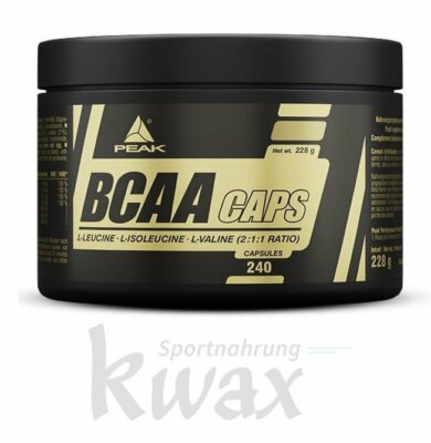 (EUR 91,67/kg) BCAA Caps von Peak 240 Kapseln mit B-Vitaminen