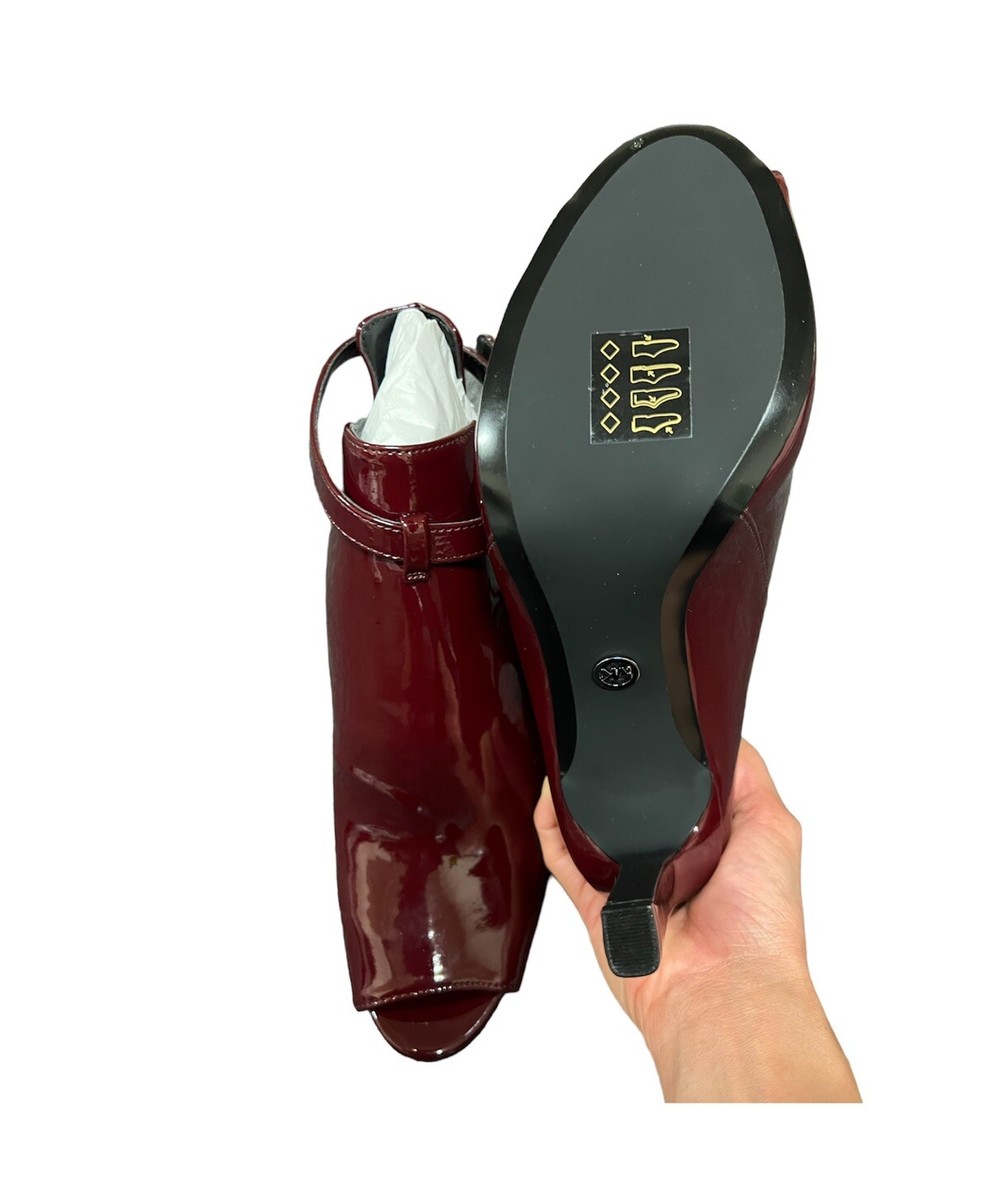 Michael Michael Kors Lawson Open Toe Bootie Patent Leather  display picture 1