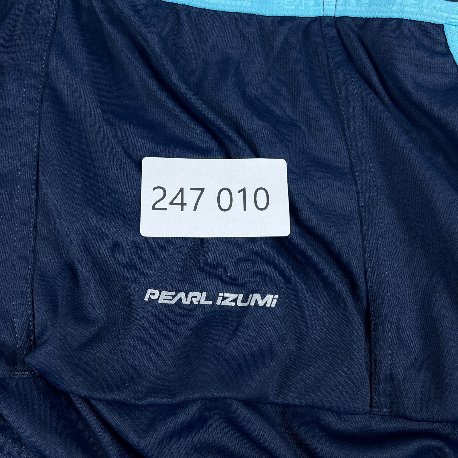 Pearl Izumi Cycling Jersey Mens Medium Blue Colorblock Full Zip Pockets Biking