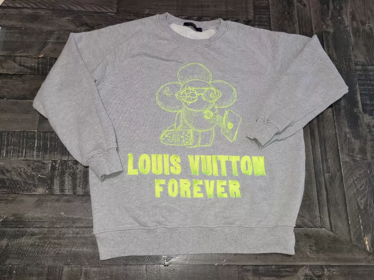 Louis Vuitton Forever Vivienne Crewneck Sweater Men's Size Medium Gray &  Yellow