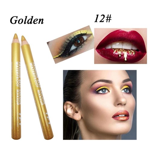 Pencil with Sharpener Eye Shadow&Liner Pen Highlighter Pigment Matte Waterproof - Picture 12 of 18