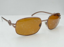 Vintage Sergio Tacchini S.T1121-S Bronze Oval Metal Sunglasses Italy FRAMES ONLY