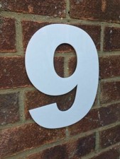 EXTRA LARGE FRONT DOOR NUMBERS BIG HOUSE NUMBERS LARGE 25CM WHITE HOUSE NUMBER