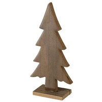 Deko-Aufsteller Narvik H20Cm Aus Holz Braun Tanne Weihnachts-Baum Advent X-Mas