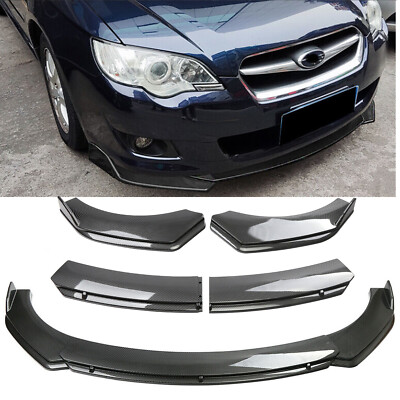 Front Bumper Splitter Spoiler Body Kits For Subaru Legacy GT Carbon Fiber Style