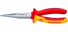 KNIPEX Long Nose Pliers w/Cut-1000V Insulated Red