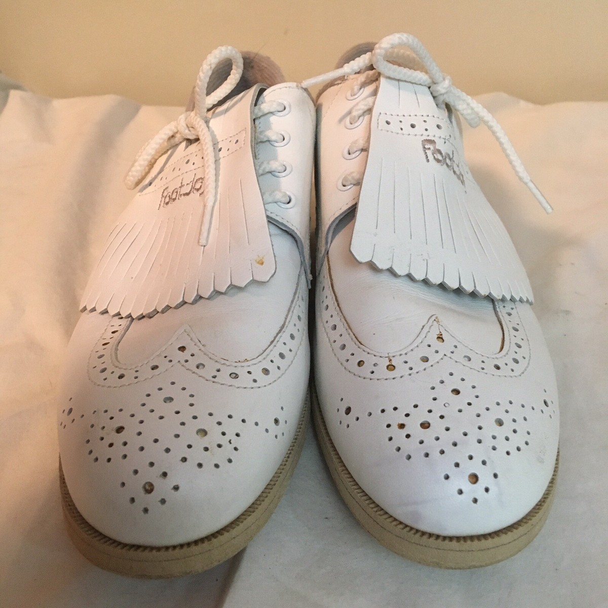 FootJoy SoftJoys Womens Golf Shoes White Wingtip 7M 7 M #98368