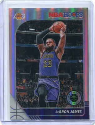 2019-20 NBA Hoops Premium Stock LeBron James Silver HOLO