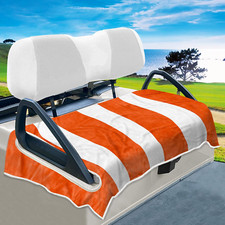 Golf Cart Seat Covers, Orange Golf Cart Seat Towel Blanket Keeps Seat Cool and