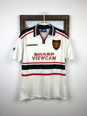 Manchester United Away football shirt 1997 Soccer Umbro Mens