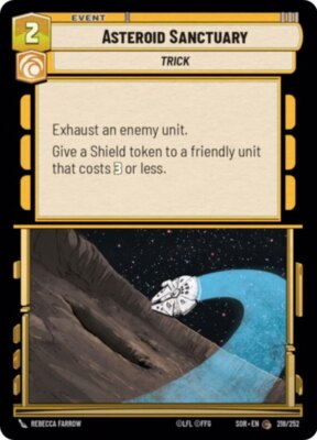 x3 Asteroid Sanctuary - Foil C Star Wars Spark of Rebellion M/NM