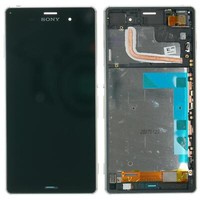 Original Sony Xperia Z3 D6603 Display Lcd Touch Screen Glas Rahmen GRÜN