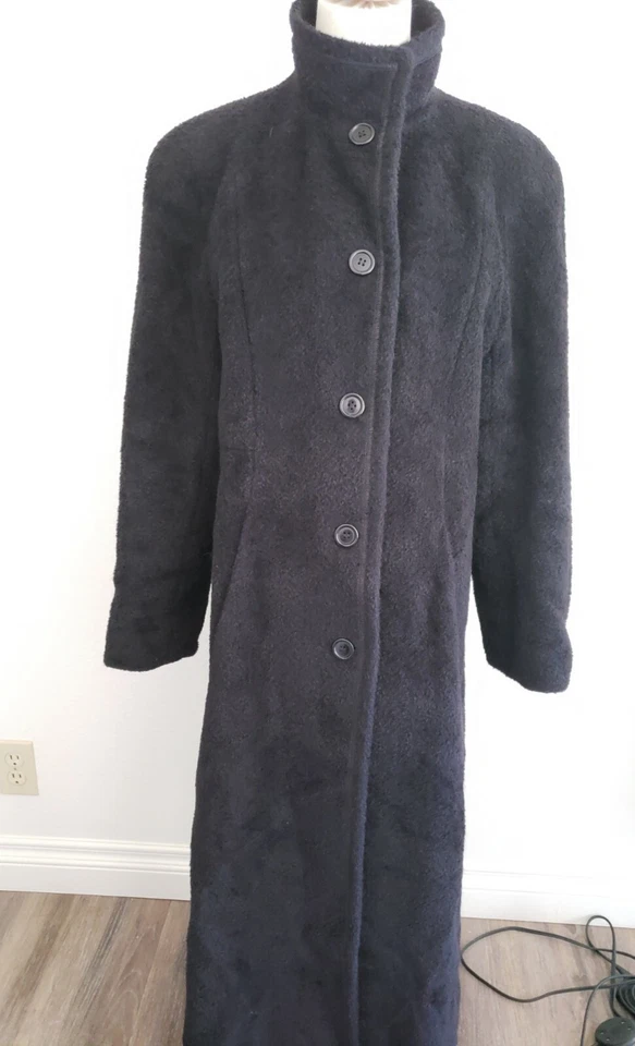 Searle Suri Alpaca coat full length long high collar trench wool 4/6 Small/Med - Image 4 of 4