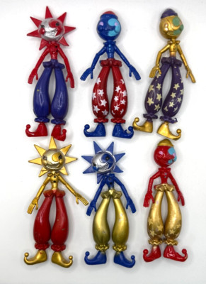 6PCS Set Five Night at Freddy's FNAF Sundrop Moondrop Alloy Toy Figure