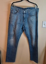 Lucky Brand 410 Athletic Slim Jeans Mens 36x31 Blue Denim Medium Wash Stretch