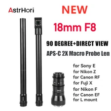 AstrHori 90° 18mm F8 APS-C 2X Macro Probe Lens for Canon Nikon Sony Fuji L-Mount