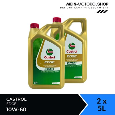 Castrol Edge 10W-60 VW BMW M-Serie ACEA A3/B4 2x5 Liter = 10 Liter
