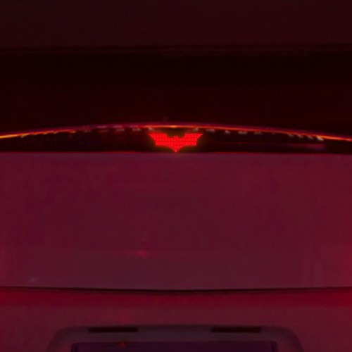 3Pcs/Set 3D Batman Carbon Fiber Stickers Brake Tail Light Decals Car Accessories - Foto 12 di 12