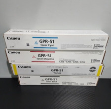 Canon GPR-51 Complete Toner Set Yellow Magenta Cyan