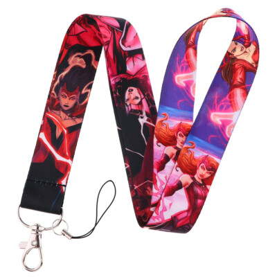 Scarlet Witch Keychains Lanyard ID Card Holder Neck Strap Students Souvenirs