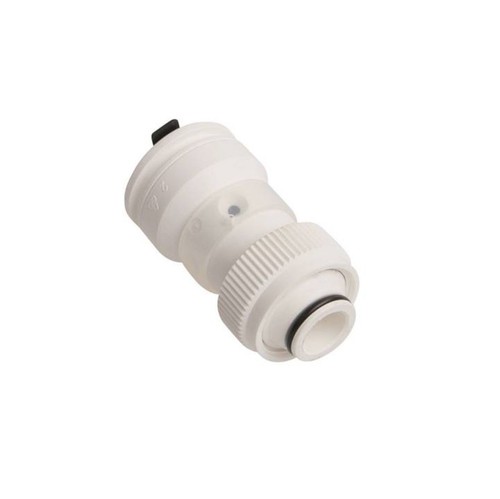 Raccordo a vite ad angolo 90° per tubo composito in alluminio, raccordo