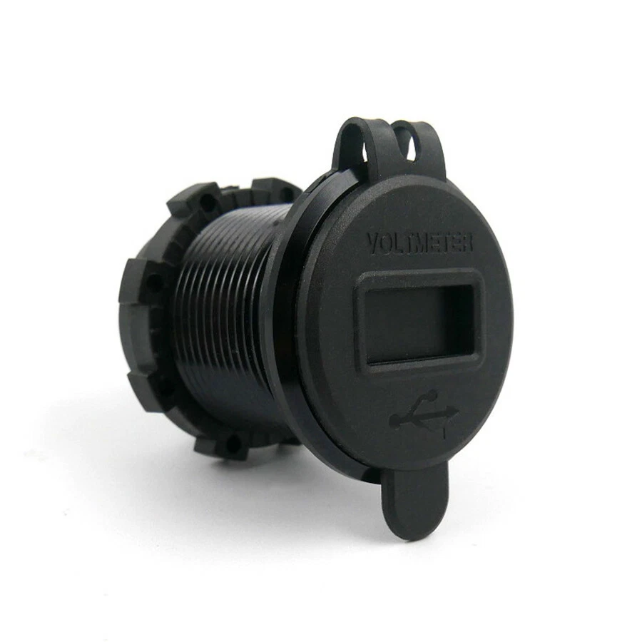 12V 4.2A 21W Coche Doble Puerto USB Cargador Enchufe LED Voltímetro Digital Impermeable Foto 4 de 4