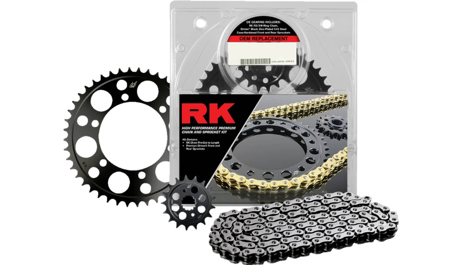 Kit de piñón de cadena RK 1062-070E Combo OEM Honda CBR600RR/RA ABS 07-23 09-17 Foto 2 de 4