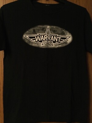 Warrant -  Private AIS Tour  - 12/6/14 - Las Vegas - Black - THIN CREW NECK