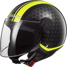 LS2 OF558 SPHERE LUX CRUSH BLACK HI VIS YELLO...