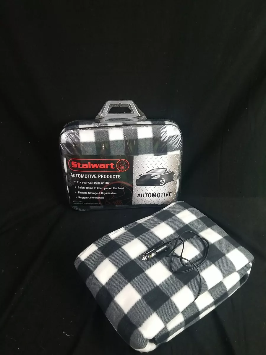 Stalwart electric car blanket heated 12v polar fleece travel throw for car new arrivals