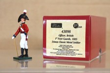 BRITAINS 43098 REDCOATS BRITISH OFFICER 1st FOOT GUARDS 1805 NAPOLEONIC WARS nj