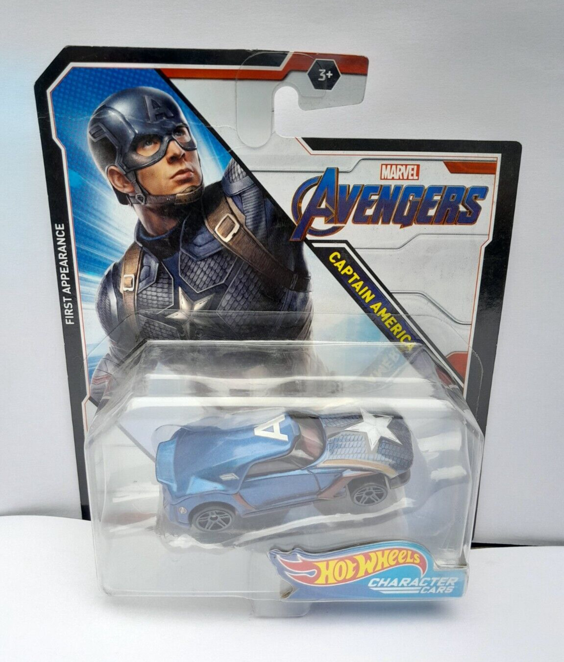 HOT WHEELS CHARACTER CARS - MARVEL AVENGERS - 1ST APPEARANCE CAPTAIN AMERICA NEW