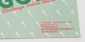 Bandai Golf: Challenge Pebble Beach (Nintendo NES) w/ Manual USED/TESTED