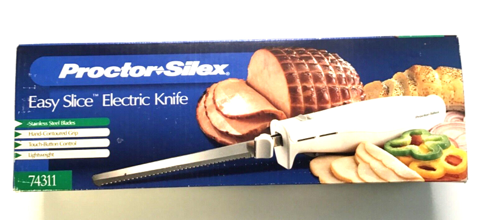 PROCTOR SILEX; #74311 EASY SLICE - ELECTRIC KNIFE HAND-HEALD CORDED- NEW OLD STK